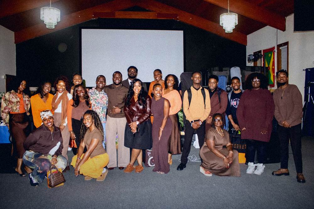The Birthing Global community gathered together for a group photo