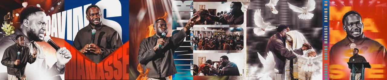 Collage of Davins Manasse ministering